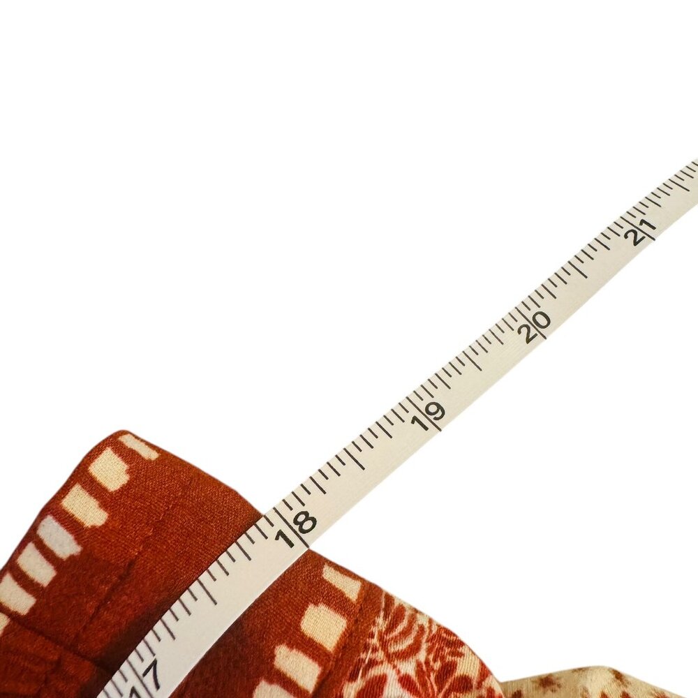 FatFace Red/orange  Floral Boho Print Pants- Size 14 Long - Picture 5 of 9